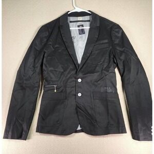 La‎ Strada Jacket Mens XL Sport Coat Blazer Button Cotton Collared Open Vintage